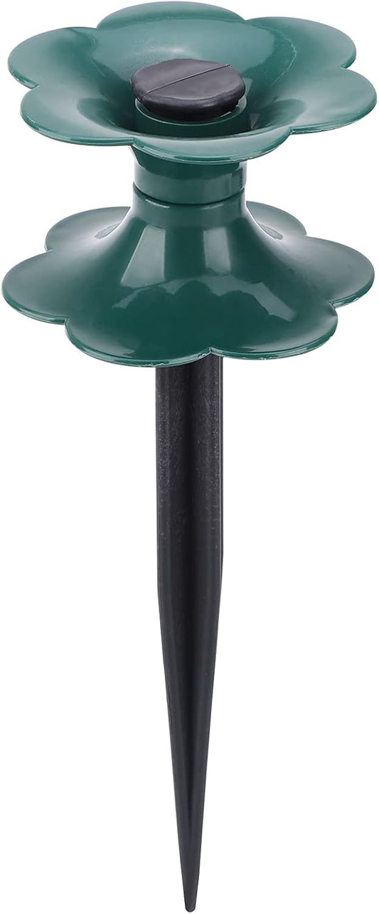 2 Packs Garden Hose Guide, Flower Shaped Water Hose Holder Spike Stand with Stake, Water Hose Storage Stand, Garden Plant Saver for Outdoor Lawns Yards(Green)