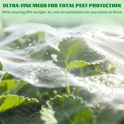Garden Netting for Raised Beds, Fine Mesh Bird Netting Pest Barrier