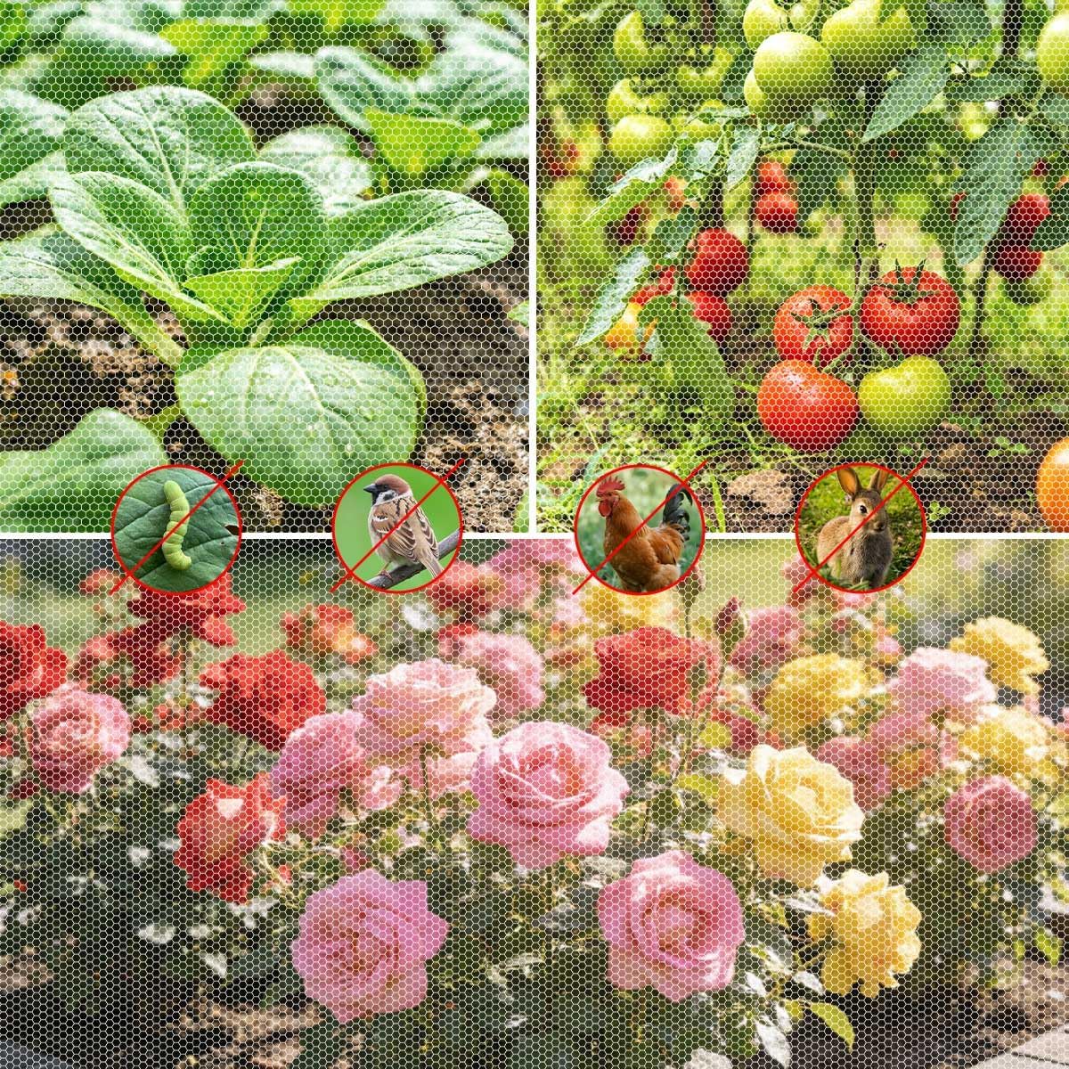 Garden Netting for Raised Beds, Fine Mesh Bird Netting Pest Barrier