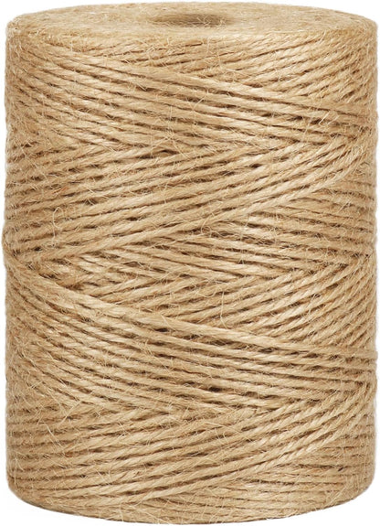 Garden Twine, 656 Feet 2mm Green Plant Ties, Strong Jute Twine String for Climbing Plants, Tomatoes, Floristry, Crafts