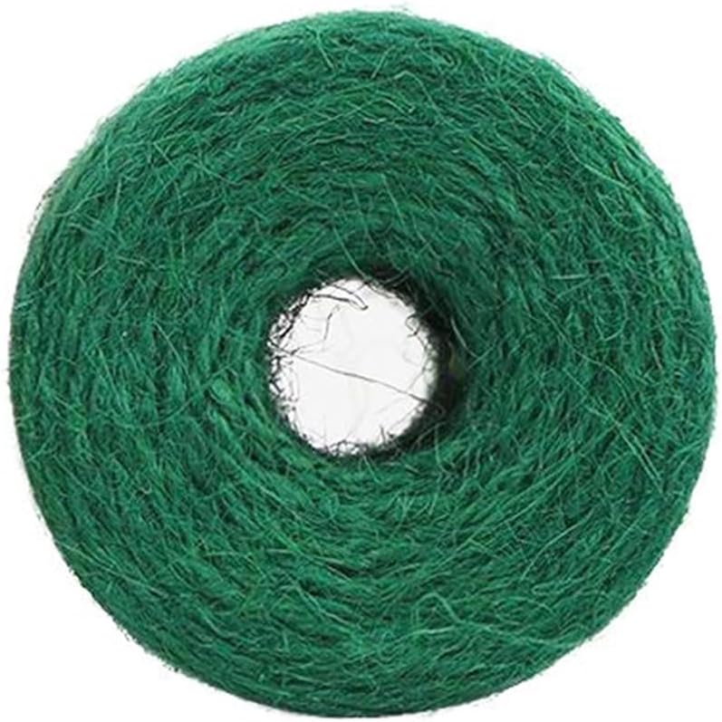 Garden Twine, 656 Feet 2mm Green Plant Ties, Strong Jute Twine String for Climbing Plants, Tomatoes, Floristry, Crafts