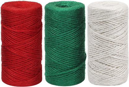 Garden Twine, 656 Feet 2mm Green Plant Ties, Strong Jute Twine String for Climbing Plants, Tomatoes, Floristry, Crafts