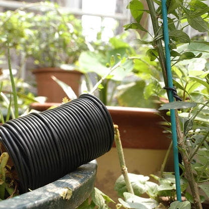 101 Feet Soft Plant Ties Dark Green Plant Twist Ties, Plant Ties for Support. Gardening Supplies for Plants Office Home Organization 3mm Diameter