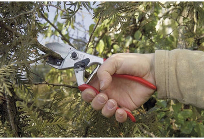 F31 Pruning Shears – 8.3" Garden Clippers with Anvil Blade for Dry & Hard Wood | Hand Pruner for Gardening | Garden Tool Cutter with Aluminum Handle, Alloy Steel Blade, High-Torque Cutting Power