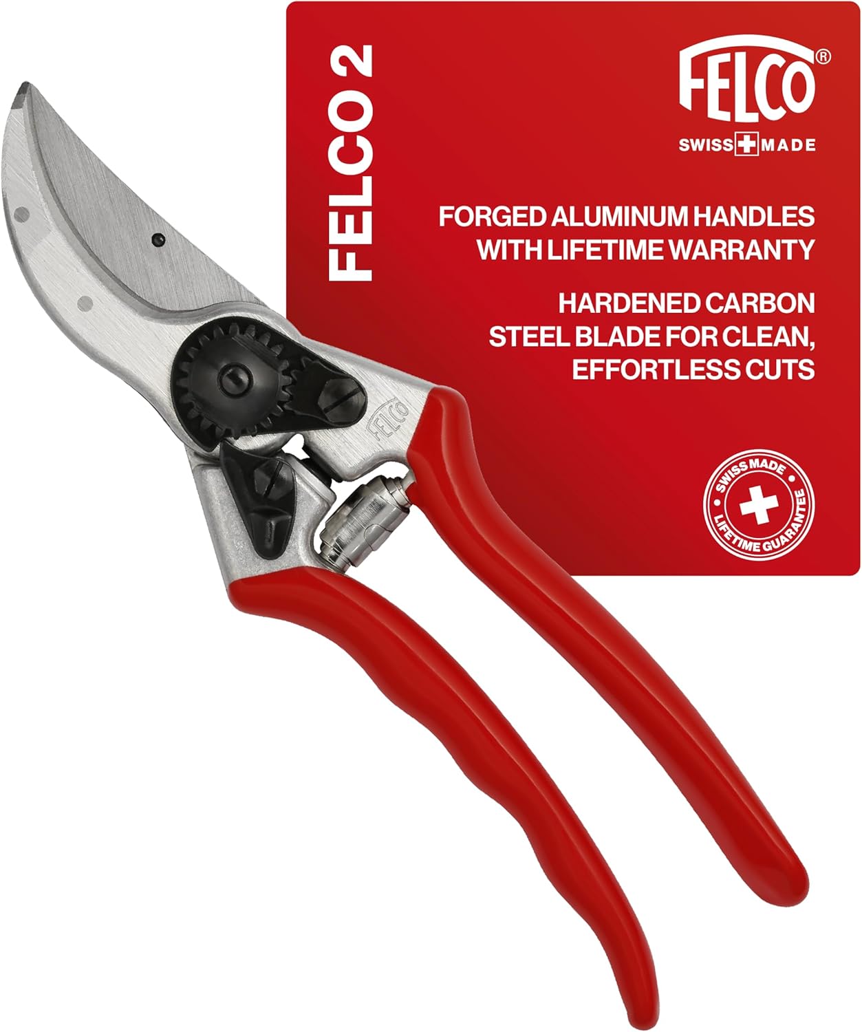 F31 Pruning Shears – 8.3" Garden Clippers with Anvil Blade for Dry & Hard Wood | Hand Pruner for Gardening | Garden Tool Cutter with Aluminum Handle, Alloy Steel Blade, High-Torque Cutting Power