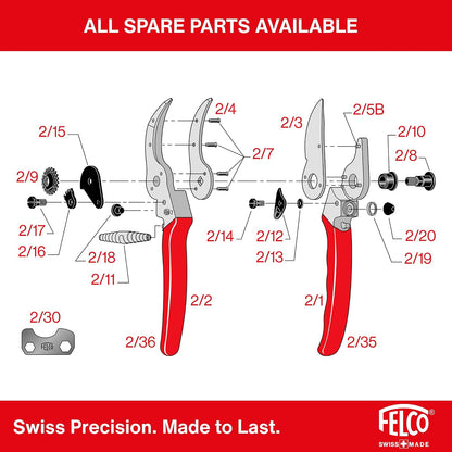 F31 Pruning Shears – 8.3" Garden Clippers with Anvil Blade for Dry & Hard Wood | Hand Pruner for Gardening | Garden Tool Cutter with Aluminum Handle, Alloy Steel Blade, High-Torque Cutting Power