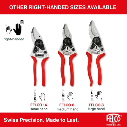 F31 Pruning Shears – 8.3" Garden Clippers with Anvil Blade for Dry & Hard Wood | Hand Pruner for Gardening | Garden Tool Cutter with Aluminum Handle, Alloy Steel Blade, High-Torque Cutting Power
