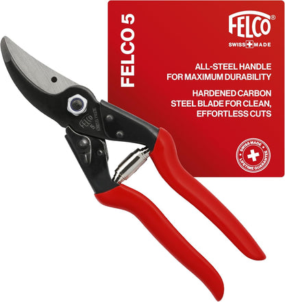 F31 Pruning Shears – 8.3" Garden Clippers with Anvil Blade for Dry & Hard Wood | Hand Pruner for Gardening | Garden Tool Cutter with Aluminum Handle, Alloy Steel Blade, High-Torque Cutting Power