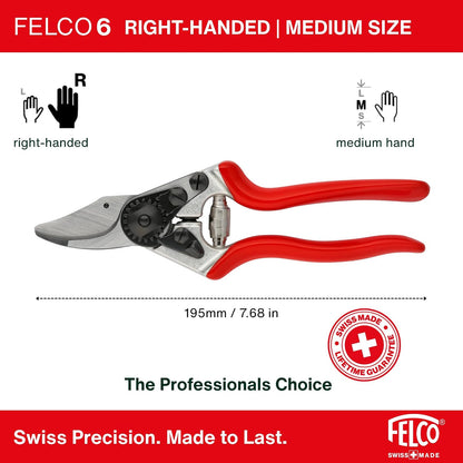 F31 Pruning Shears – 8.3" Garden Clippers with Anvil Blade for Dry & Hard Wood | Hand Pruner for Gardening | Garden Tool Cutter with Aluminum Handle, Alloy Steel Blade, High-Torque Cutting Power