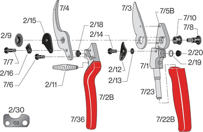 F31 Pruning Shears – 8.3" Garden Clippers with Anvil Blade for Dry & Hard Wood | Hand Pruner for Gardening | Garden Tool Cutter with Aluminum Handle, Alloy Steel Blade, High-Torque Cutting Power