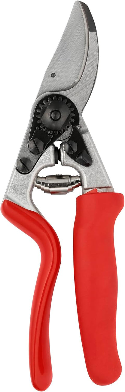 F31 Pruning Shears – 8.3" Garden Clippers with Anvil Blade for Dry & Hard Wood | Hand Pruner for Gardening | Garden Tool Cutter with Aluminum Handle, Alloy Steel Blade, High-Torque Cutting Power