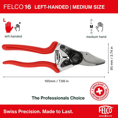F31 Pruning Shears – 8.3" Garden Clippers with Anvil Blade for Dry & Hard Wood | Hand Pruner for Gardening | Garden Tool Cutter with Aluminum Handle, Alloy Steel Blade, High-Torque Cutting Power