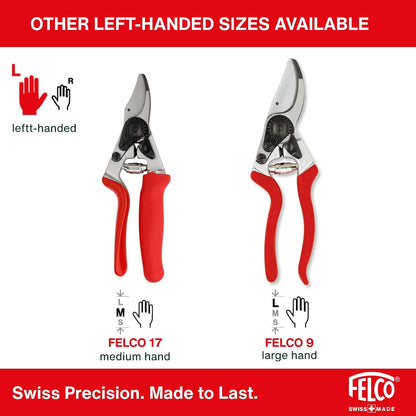 F31 Pruning Shears – 8.3" Garden Clippers with Anvil Blade for Dry & Hard Wood | Hand Pruner for Gardening | Garden Tool Cutter with Aluminum Handle, Alloy Steel Blade, High-Torque Cutting Power