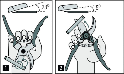 F31 Pruning Shears – 8.3" Garden Clippers with Anvil Blade for Dry & Hard Wood | Hand Pruner for Gardening | Garden Tool Cutter with Aluminum Handle, Alloy Steel Blade, High-Torque Cutting Power
