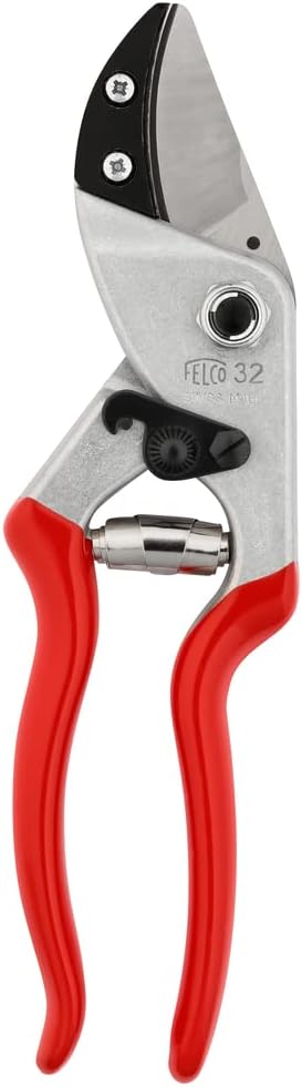 F31 Pruning Shears – 8.3" Garden Clippers with Anvil Blade for Dry & Hard Wood | Hand Pruner for Gardening | Garden Tool Cutter with Aluminum Handle, Alloy Steel Blade, High-Torque Cutting Power