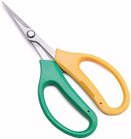 " Sturdy Trimming Scissors for Garden,Fruits and Grapes with Soft Grips and Bent Up Blade"