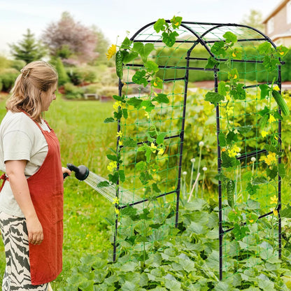 Cucumber Trellis for Raised Garden Bed, 71" H x 32" W A Frame