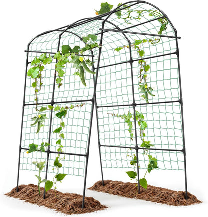 Cucumber Trellis for Raised Garden Bed, 71" H x 32" W A Frame