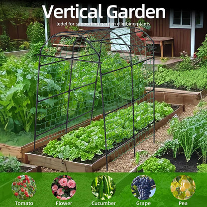 Cucumber Trellis for Raised Garden Bed, 71" H x 32" W A Frame