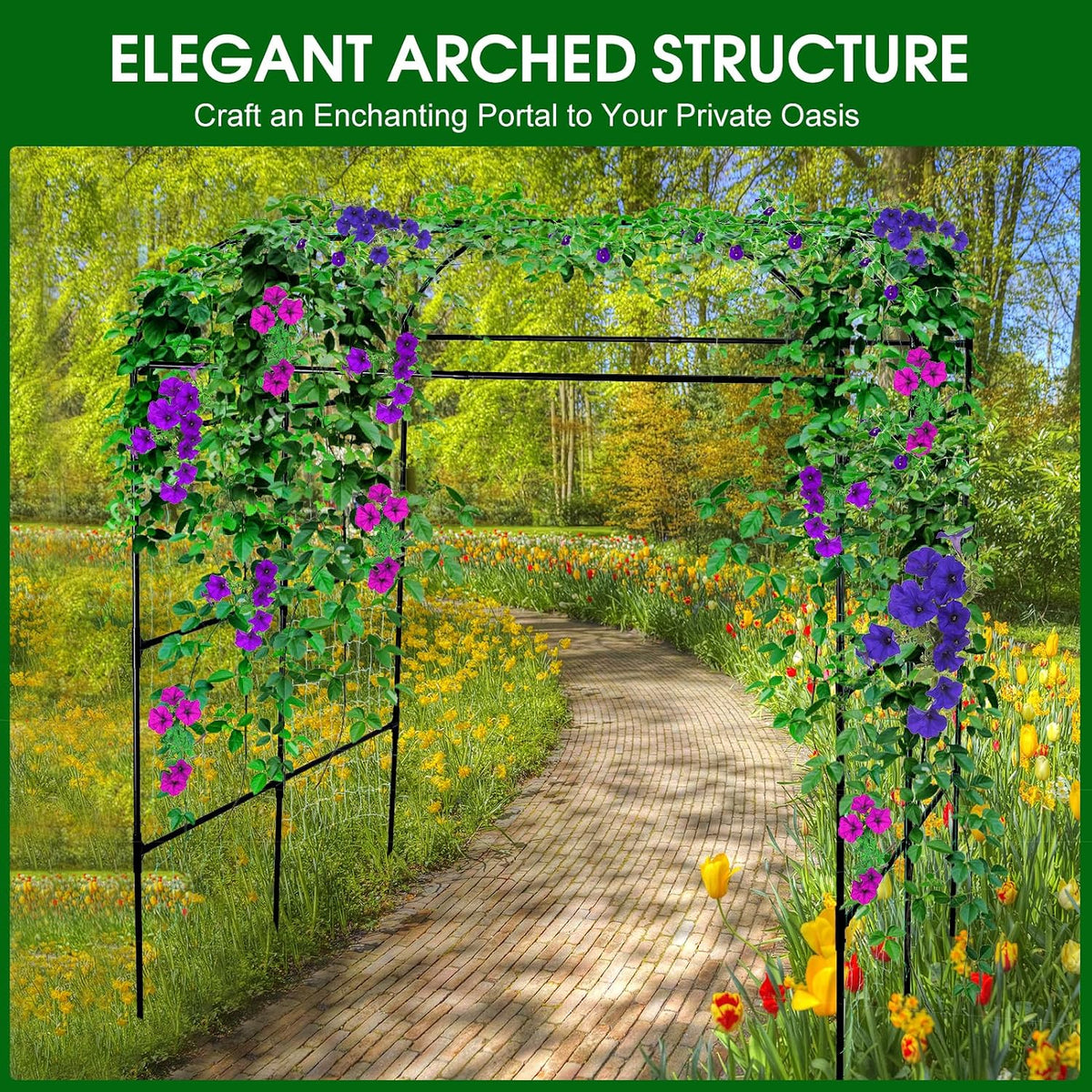 Cucumber Trellis for Raised Garden Bed, 71" H x 32" W A Frame