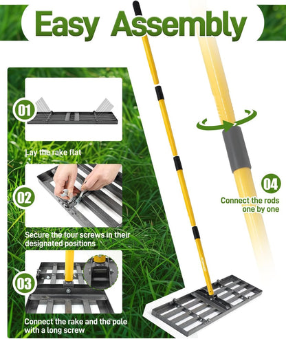30in Lawn Leveling Rake