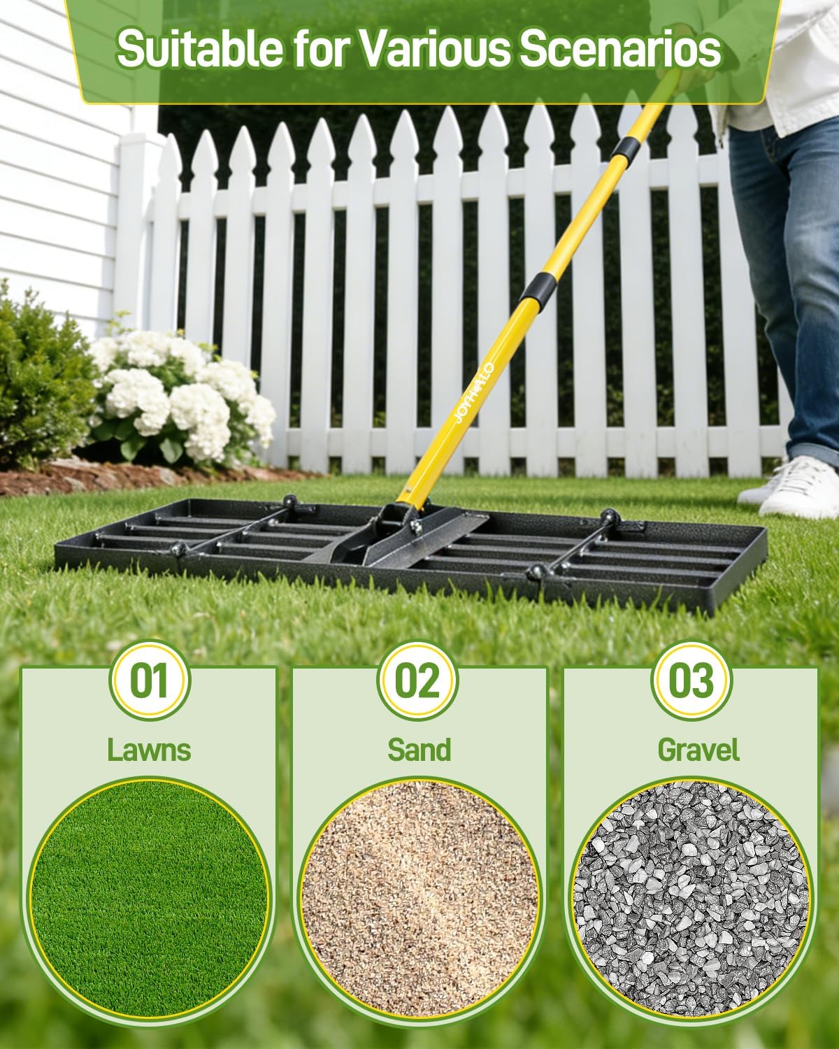 30in Lawn Leveling Rake