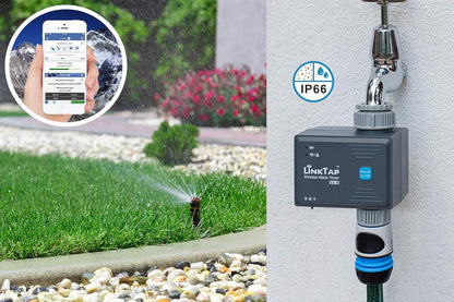LinkTap G2S Smart Garden Hose Timer & Gateway, 2-Year Battery Life