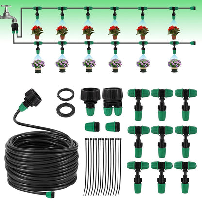Leak-Proof Drip Irrigation Kit, Quick Connect Irrigation System Kit