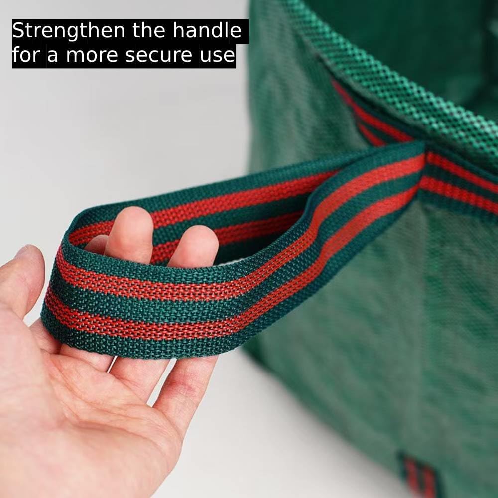 2-Pack 72 Gallon Collapsible Dustpan-Style Yard Waste Bag with Gloves