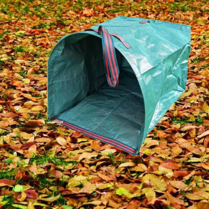 2-Pack 72 Gallon Collapsible Dustpan-Style Yard Waste Bag with Gloves