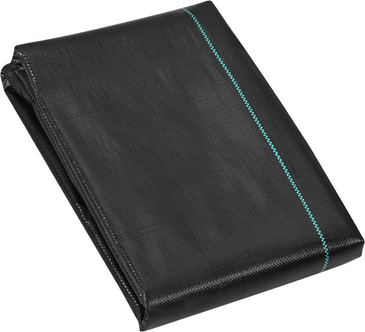Weed Barrier Landscape Fabric, 4*100FT Heavy Duty Garden Weed Fabric, Woven PP Weed Control Fabric, Driveway Fabric, Geotextile Fabric for Landscaping, Ground Cover, Weed Blocker Weed Mat, Black