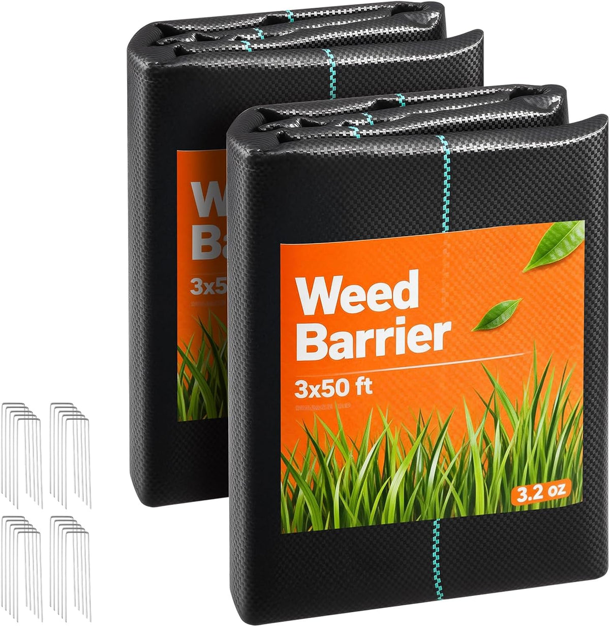 Weed Barrier Landscape Fabric, 4*100FT Heavy Duty Garden Weed Fabric, Woven PP Weed Control Fabric, Driveway Fabric, Geotextile Fabric for Landscaping, Ground Cover, Weed Blocker Weed Mat, Black