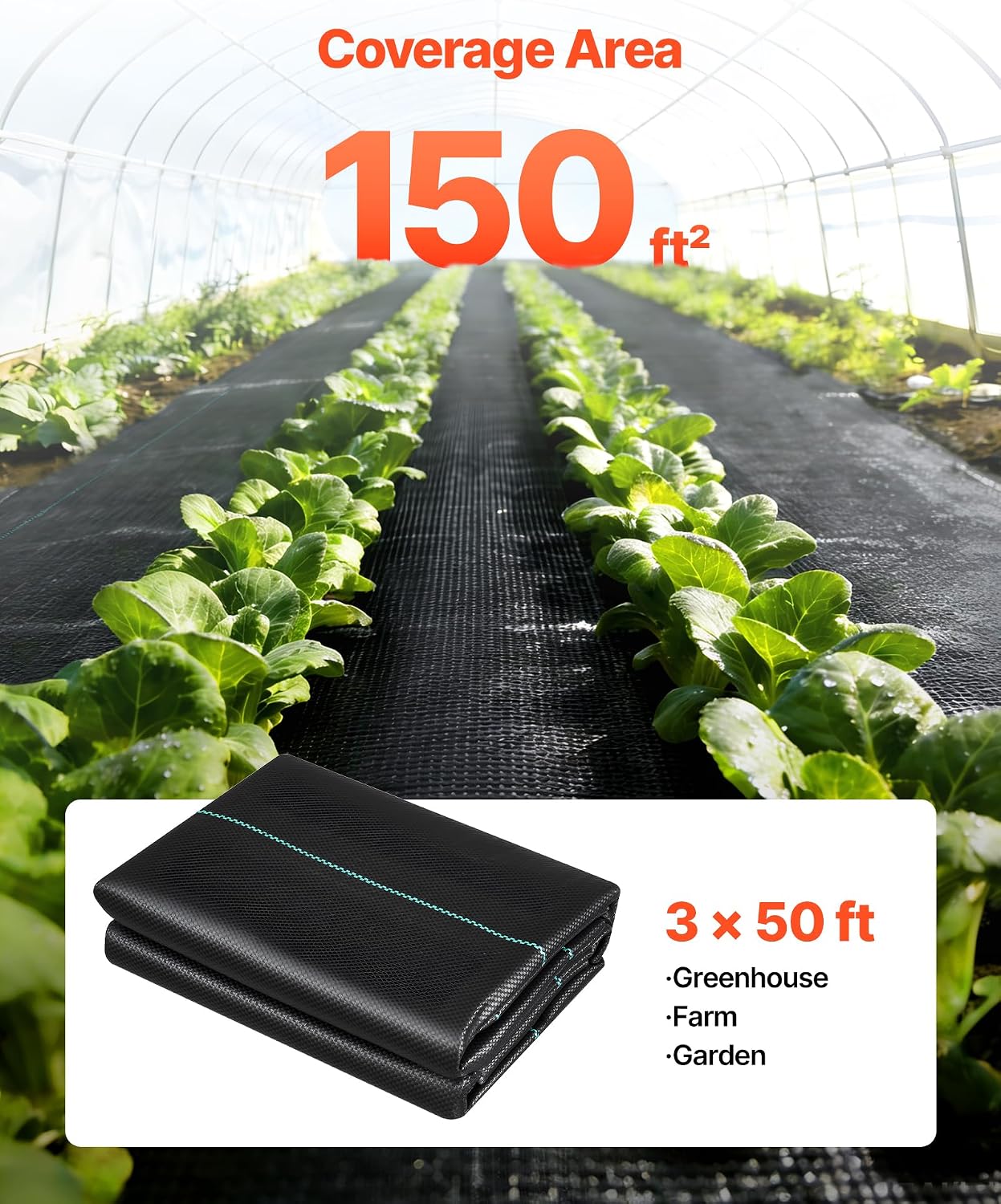 Weed Barrier Landscape Fabric, 4*100FT Heavy Duty Garden Weed Fabric, Woven PP Weed Control Fabric, Driveway Fabric, Geotextile Fabric for Landscaping, Ground Cover, Weed Blocker Weed Mat, Black