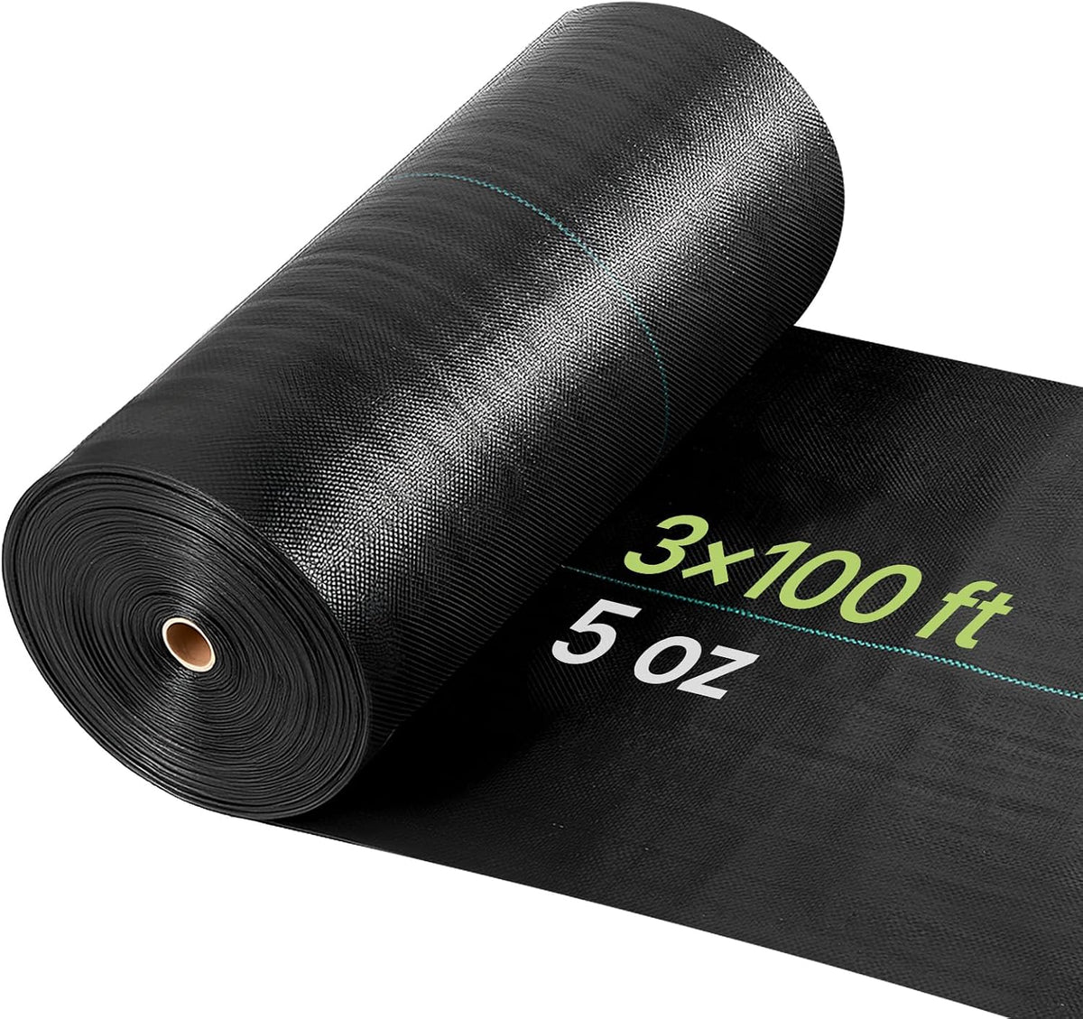 Weed Barrier Landscape Fabric, 4*100FT Heavy Duty Garden Weed Fabric, Woven PP Weed Control Fabric, Driveway Fabric, Geotextile Fabric for Landscaping, Ground Cover, Weed Blocker Weed Mat, Black
