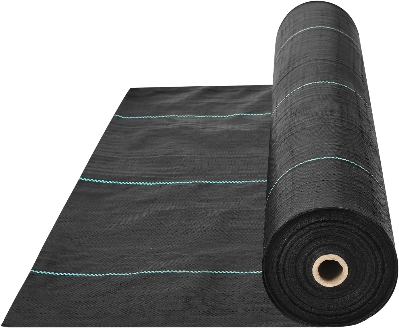 Weed Barrier Landscape Fabric, 4*100FT Heavy Duty Garden Weed Fabric, Woven PP Weed Control Fabric, Driveway Fabric, Geotextile Fabric for Landscaping, Ground Cover, Weed Blocker Weed Mat, Black
