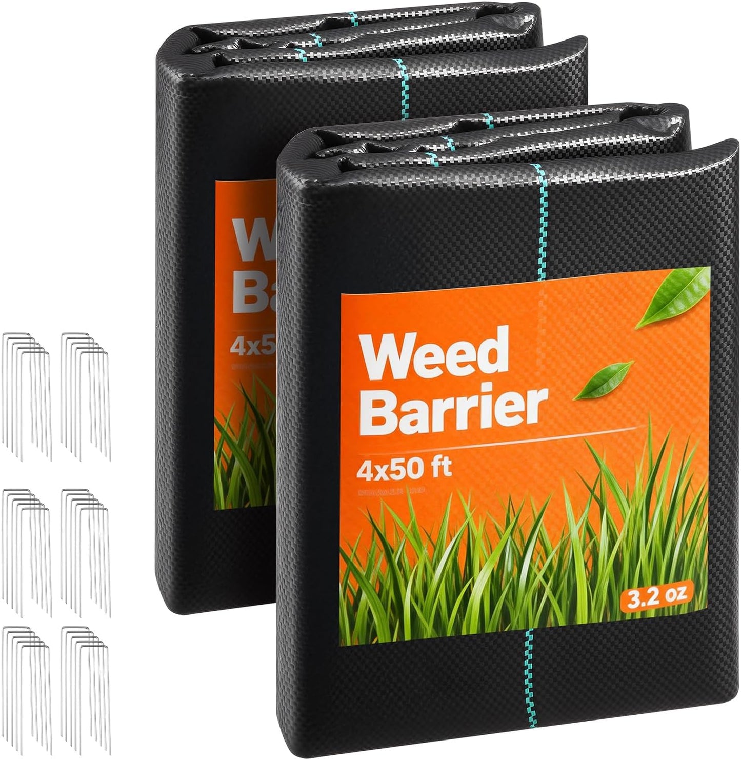 Weed Barrier Landscape Fabric, 4*100FT Heavy Duty Garden Weed Fabric, Woven PP Weed Control Fabric, Driveway Fabric, Geotextile Fabric for Landscaping, Ground Cover, Weed Blocker Weed Mat, Black
