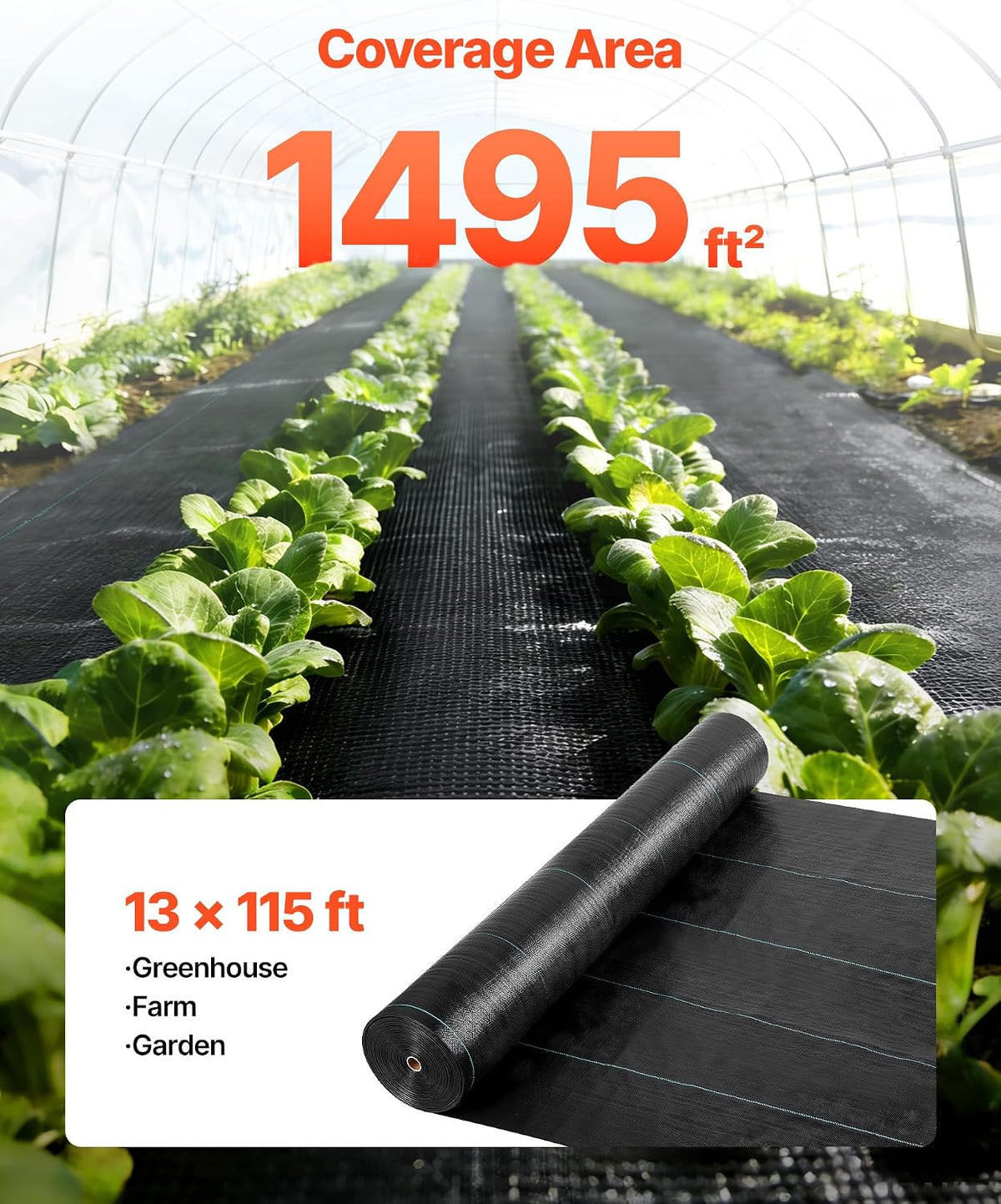 Weed Barrier Landscape Fabric, 4*100FT Heavy Duty Garden Weed Fabric, Woven PP Weed Control Fabric, Driveway Fabric, Geotextile Fabric for Landscaping, Ground Cover, Weed Blocker Weed Mat, Black