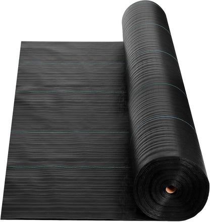 Weed Barrier Landscape Fabric, 4*100FT Heavy Duty Garden Weed Fabric, Woven PP Weed Control Fabric, Driveway Fabric, Geotextile Fabric for Landscaping, Ground Cover, Weed Blocker Weed Mat, Black