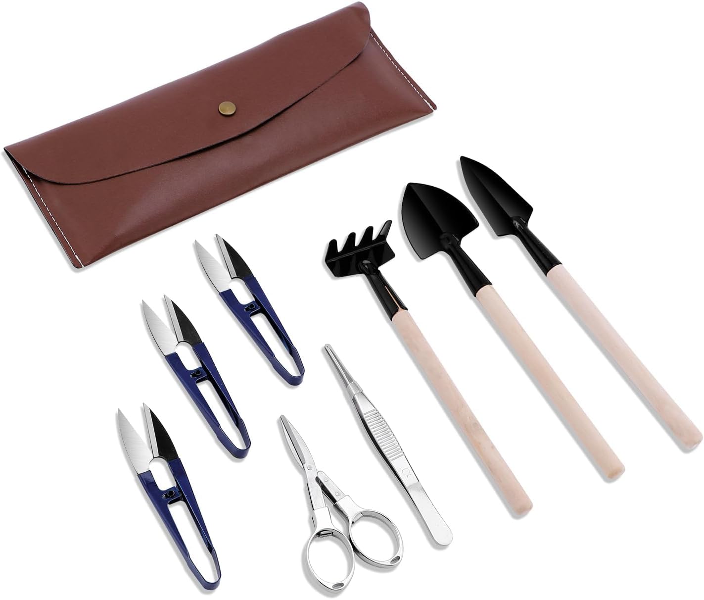 Bonsai Set 8 Pcs, Bonsai Tools Kit, Garden Tools Set