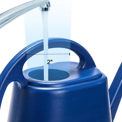 Watering Can, 1/2 Gallon Plastic Watering Cans with Comfortable Handle, Small Garden Watering Cans Long Spout for Indoor Outdoor Watering Plants, Blue