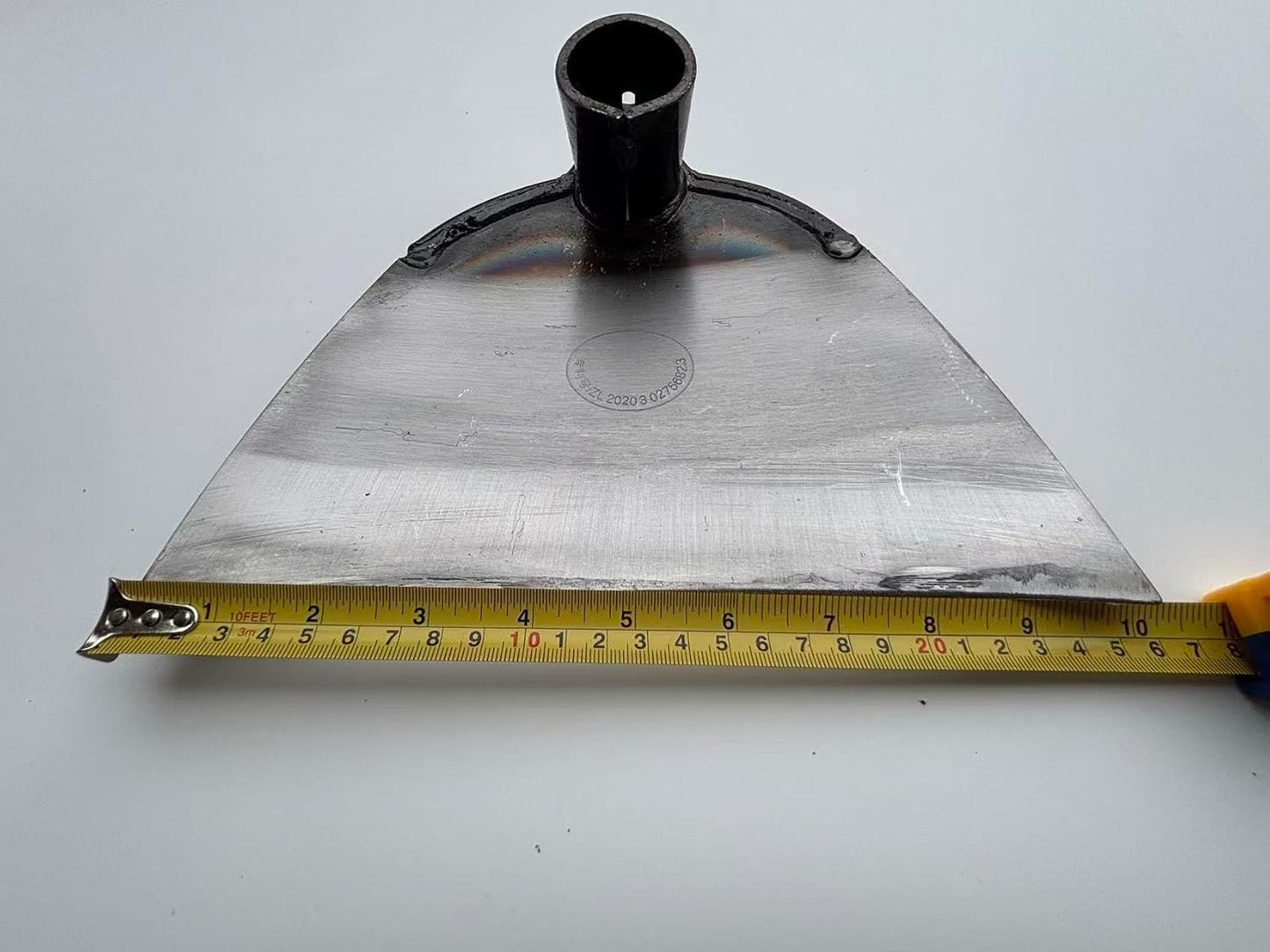 Garden Hoe,Heavy Duty Gardening Hoe,Sharp Edged Hoe，Cultivating,Digging,Loosen Soil, Trenching, Landscaping Manual Weeder ，Long Shaped Hoe（Without Handle）