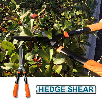 3 Piece Garden Tools Hedge Shear Trimmer Bypass Lopper Pruning Shears Ideal for Tree Branches Pruning Sharp Shrubs and Other Yard Work