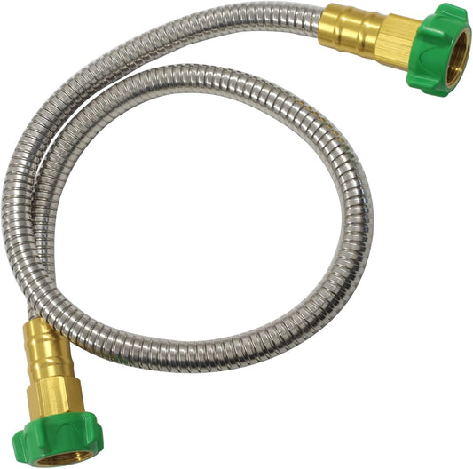 3ft Leakproof Flexible Leader Hose, 304 Stainless Steel