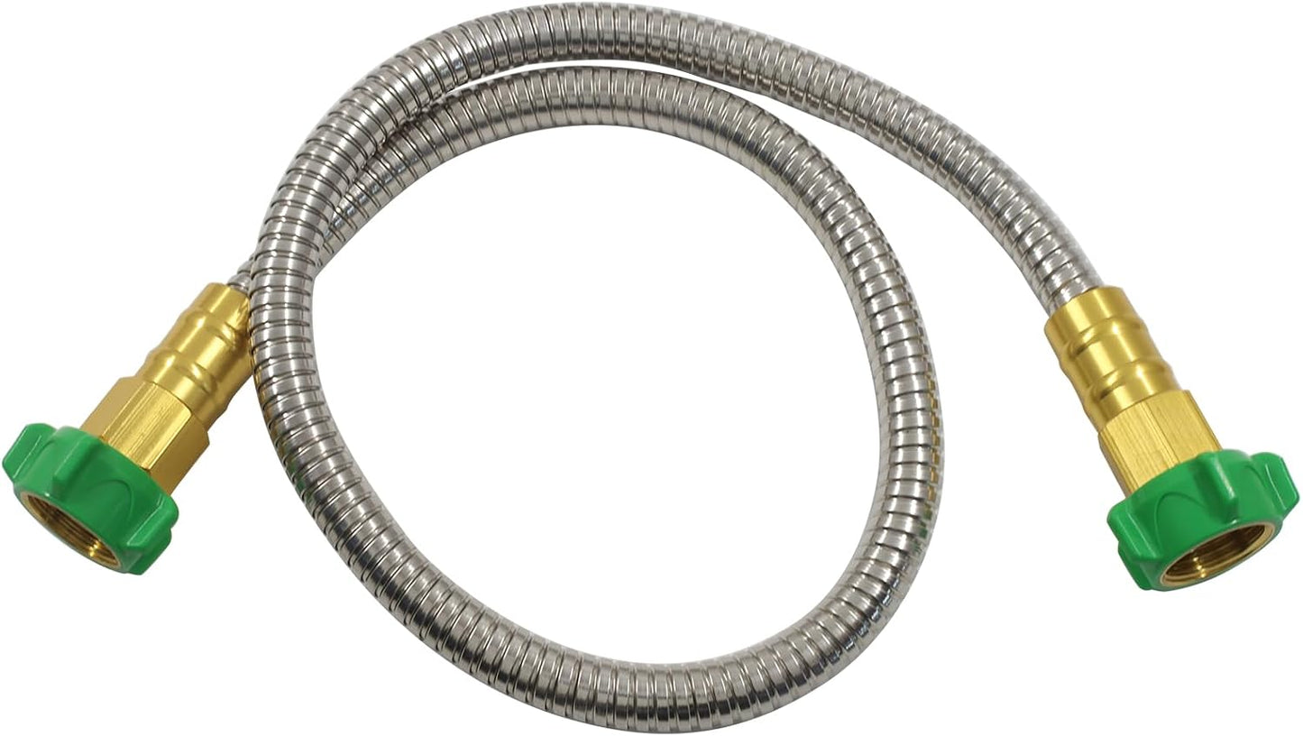 3ft Leakproof Flexible Leader Hose, 304 Stainless Steel
