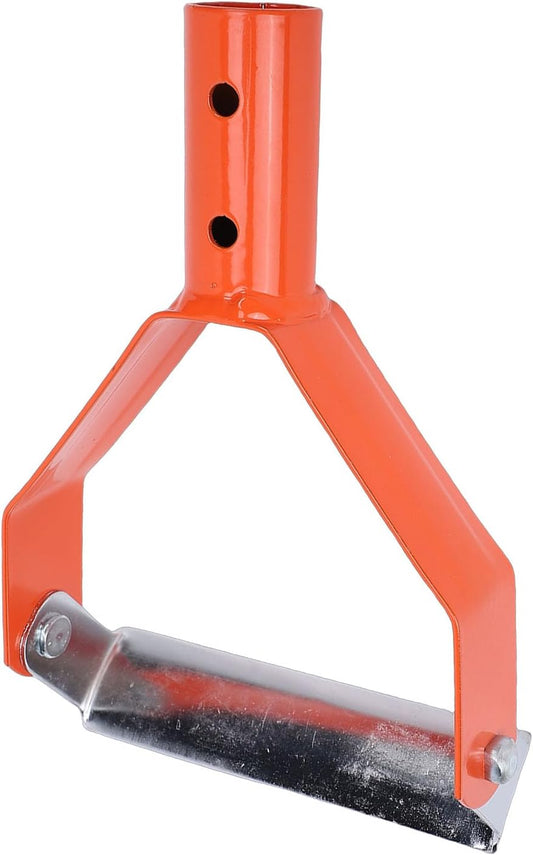 Stirrup Hoe, Carbon Steel Garden Hoe Head, Heavy Duty Carbon Steel Scuffle Loop for Weeding Gardening Grass Scraper, Gardening Gift (Orange)