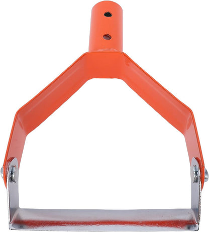 Stirrup Hoe, Carbon Steel Garden Hoe Head, Heavy Duty Carbon Steel Scuffle Loop for Weeding Gardening Grass Scraper, Gardening Gift (Orange)