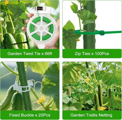 Metal Cucumber Trellis for Raised Beds & Gardens - 47.2" Lx30 W x47.2 H Sturdy Arch Trellis for Climbing Plants, Tomatoes, Peas & & Beans | Outdoor Vegetable Support for Vines