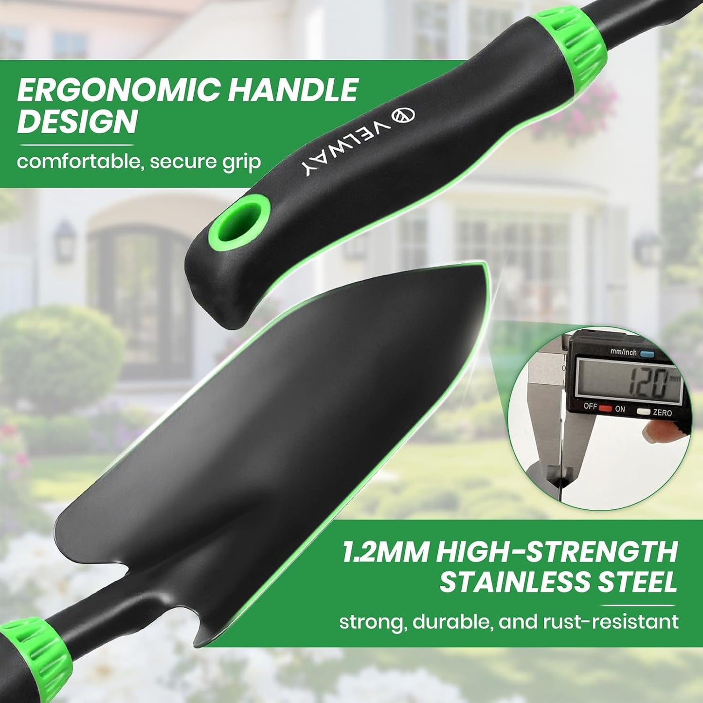 11-Piece Garden Tools Set Heavy Duty with Ergonomic Handles