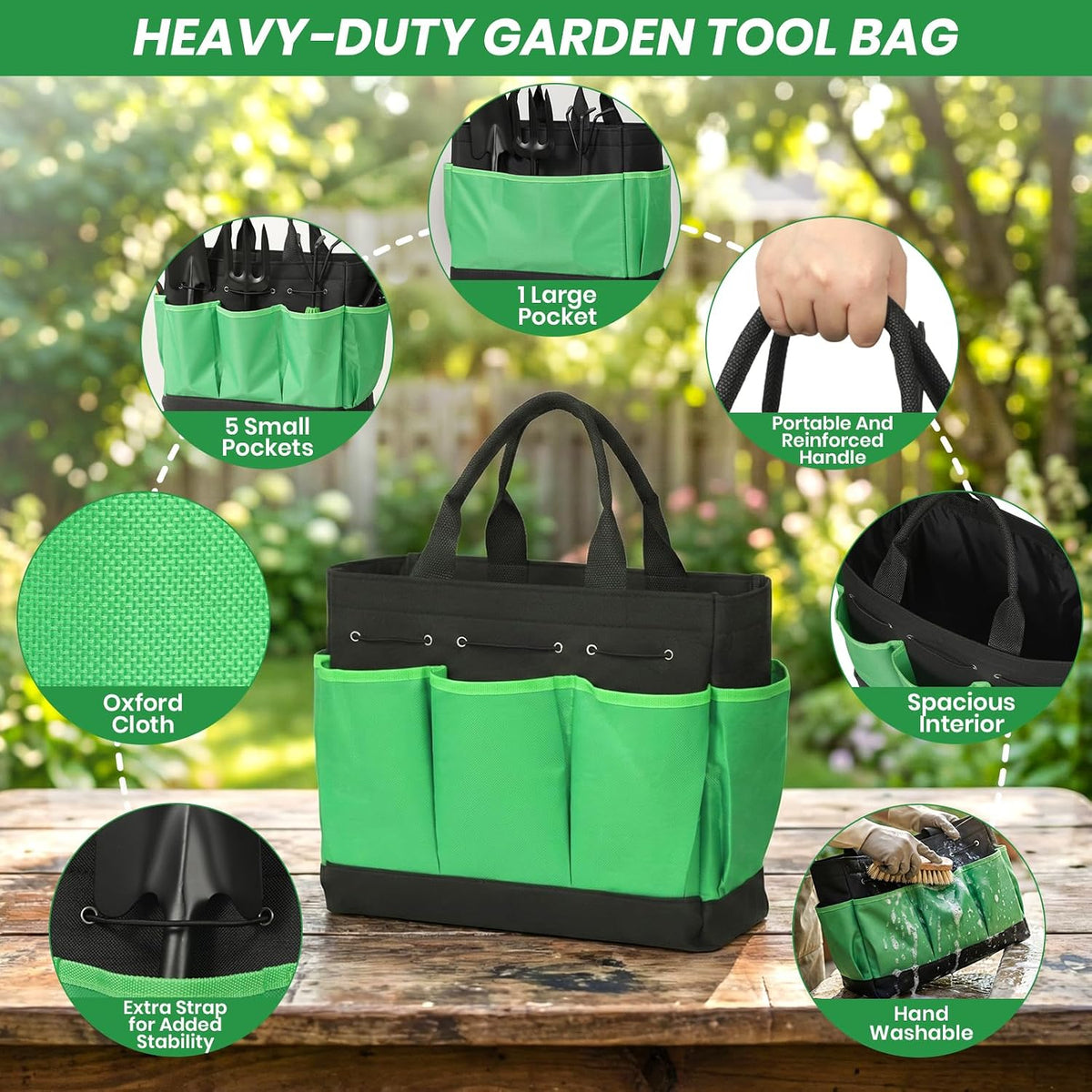 11-Piece Garden Tools Set Heavy Duty with Ergonomic Handles