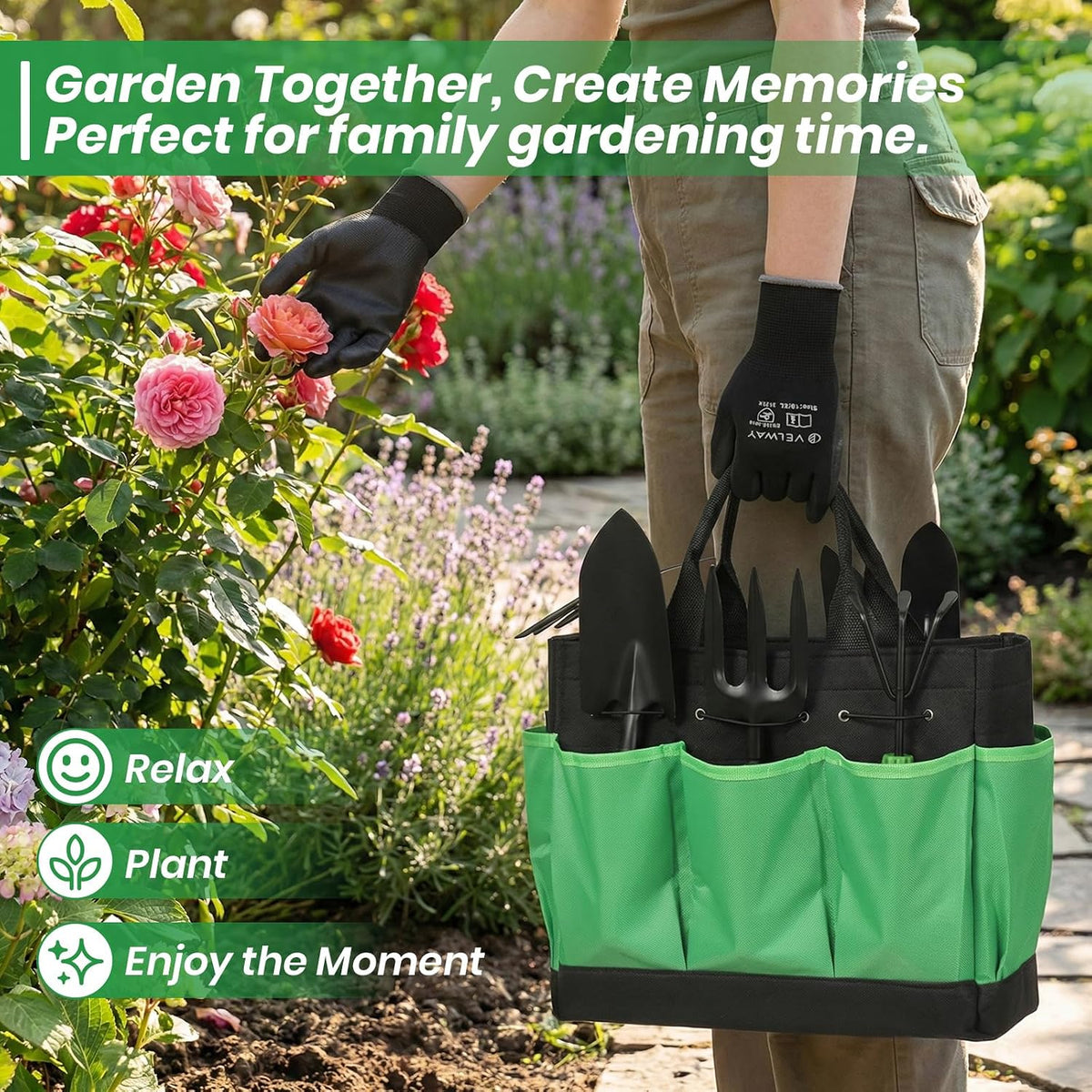 11-Piece Garden Tools Set Heavy Duty with Ergonomic Handles
